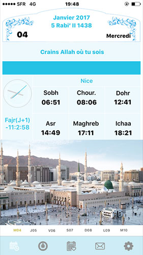 Application heures de prières