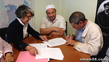 Mosquée Nice-Est : signature du bail