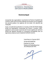 Communiqué nouveau numéro Charlie Hebdo