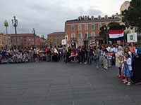 Rassemblement place Masséna