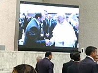 Avec le pape François au Vatican